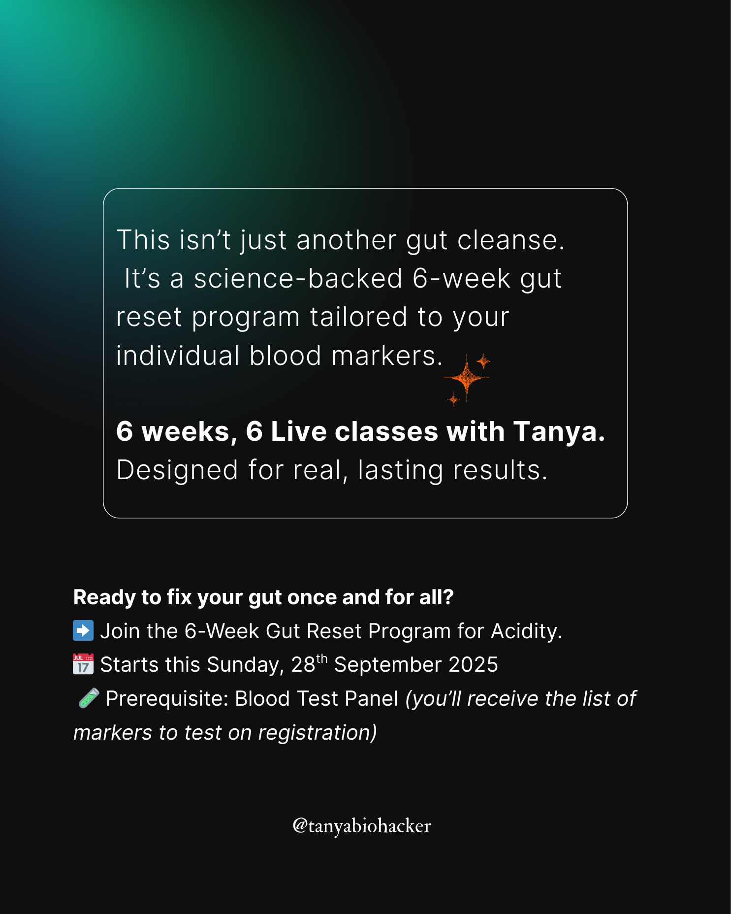 The 6-Week Gut Reset Protocol for Acidity (Live with Tanya Malik Chawla)
